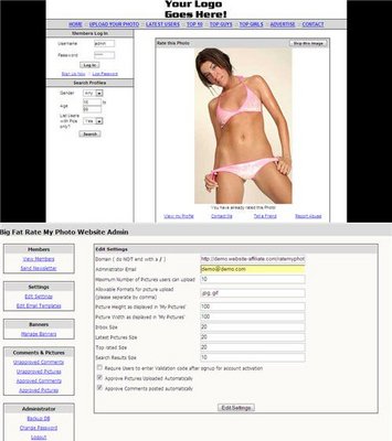 Product picture Rate My Photo Website